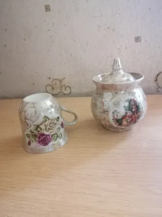 Продам чашку и сахарницу ссср пастушка мадонна Донецк
