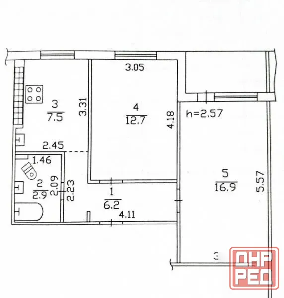 Продажа: 2-комнатная квартира Донецк - изображение 7