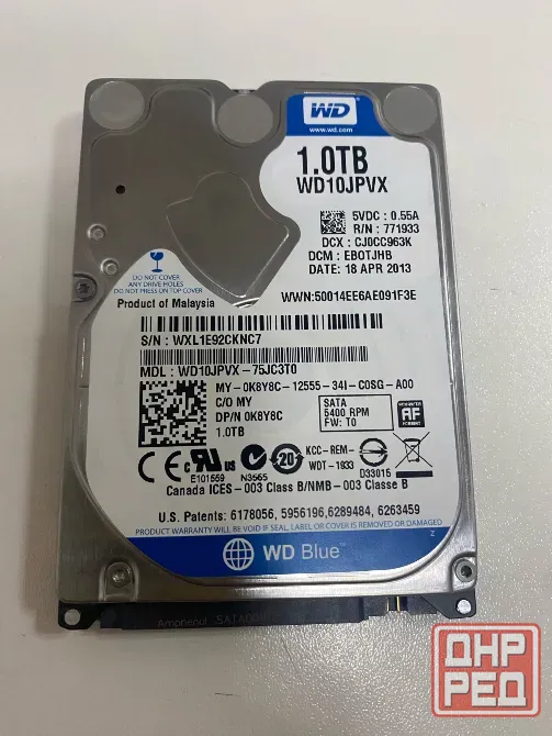 Жесткий диск 2.5" Western Digital Blue 1 Тб WD10JPVX SATA 6Gb/s (SATA-III) Донецк - изображение 1