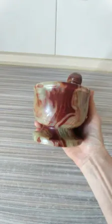 Ступка для специй из оникса с пестиком 10 см Донецк