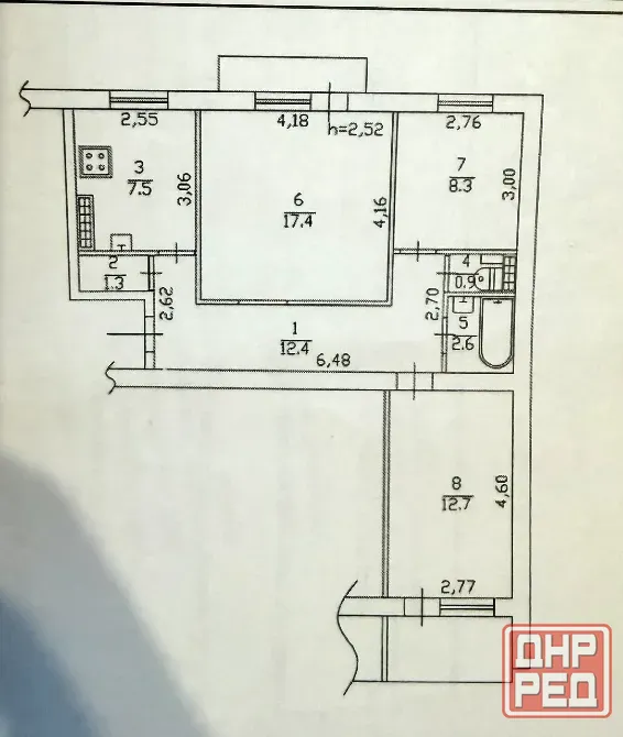 Продажа 3 ком. квартиры в Ворошиловском районе г. Донецк, пр.Дзержинского. Донецк - изображение 9
