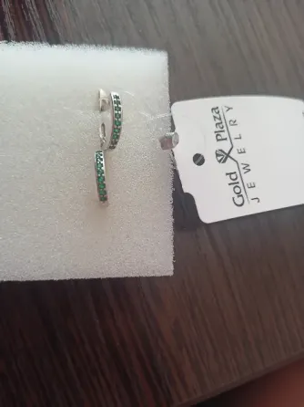 Новые серебряные серьги с фианитом. Донецк