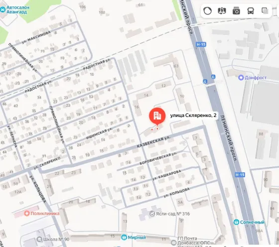1-ком. квартира в Ленинском р-не, ул. Скляренко ориентир Норд. Донецк