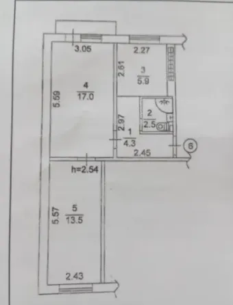 Продам 2к.кв. Калининский район, Шахтостроителей Донецк