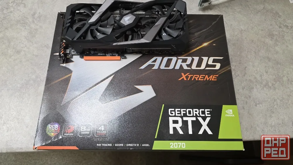 Видеокарта Gigabyte RTX2070 8GB AORUS Xtreme Донецк - изображение 1