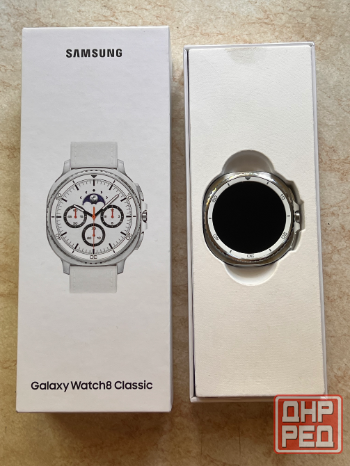 Продам Смарт-часы Samsung Galaxy Watch 8 Classic LTE 46мм 1.34" Super AMOLED белый Макеевка - изображение 1