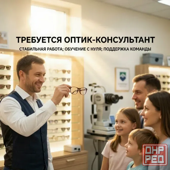 Работа оптик консультант Донецк - изображение 1