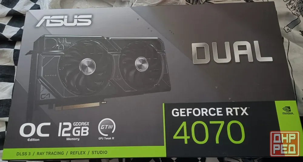 Видеокарта Asus DUAL RTX 4070 OC, 12GB, черный Донецк - изображение 1