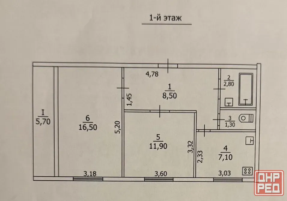 Продам 2-х ком. кв., Автономка, 1/5 эт., 51 м.кв. - Макеевка, ул. Заслонова, пос. Бажанова Макеевка - изображение 9