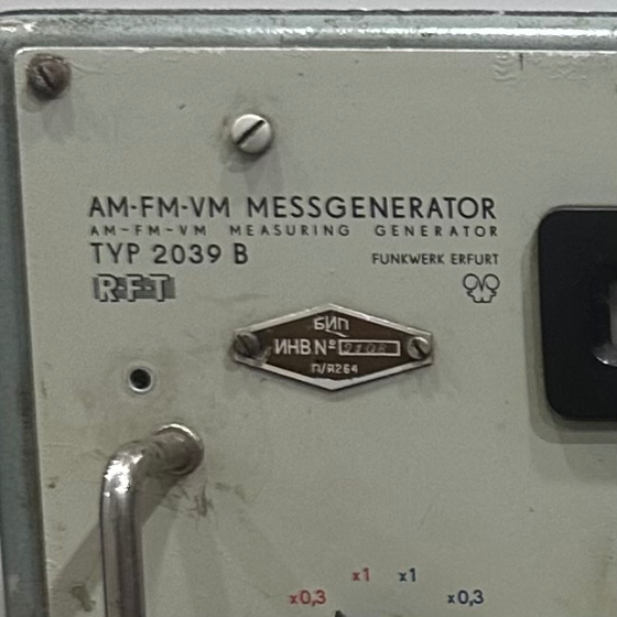 Измерительный генератор RFT Messgenerator 1964г Донецк