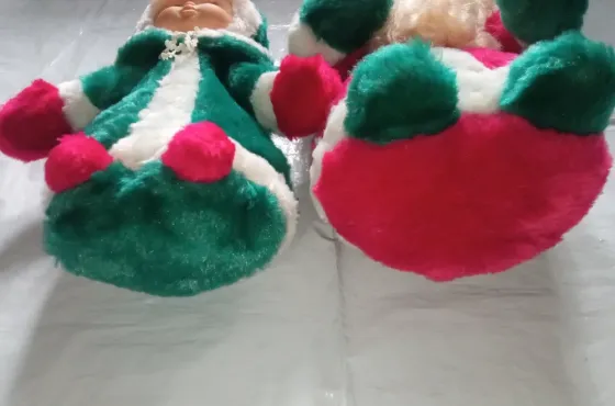 Игрушки мягко набивные ссср дед мороз и снегурочка. Донецк