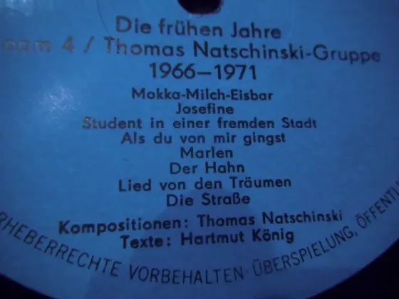 Пластинка Team4\Thomas Natschinski-group (die fruhen jahre) Макеевка