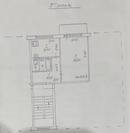 Продам 1 ком. кв., 2/5 эт., 30 м.кв. - Макеевка, квартал Гвардейский, Даки Макеевка