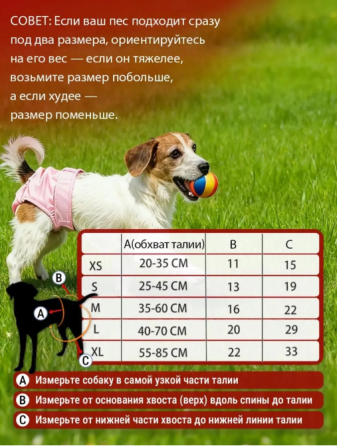 Трусики-памперсы для животных (3 шт) Макеевка