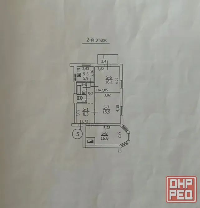 Продам 3-х комнатную квартиру на Миси Макеевка - изображение 1