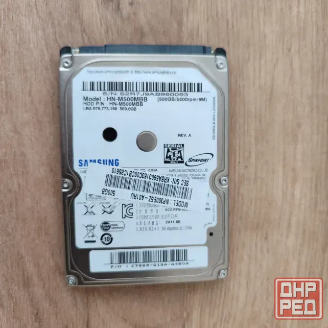 Hdd Samsung 500 2,5' Донецк - изображение 1