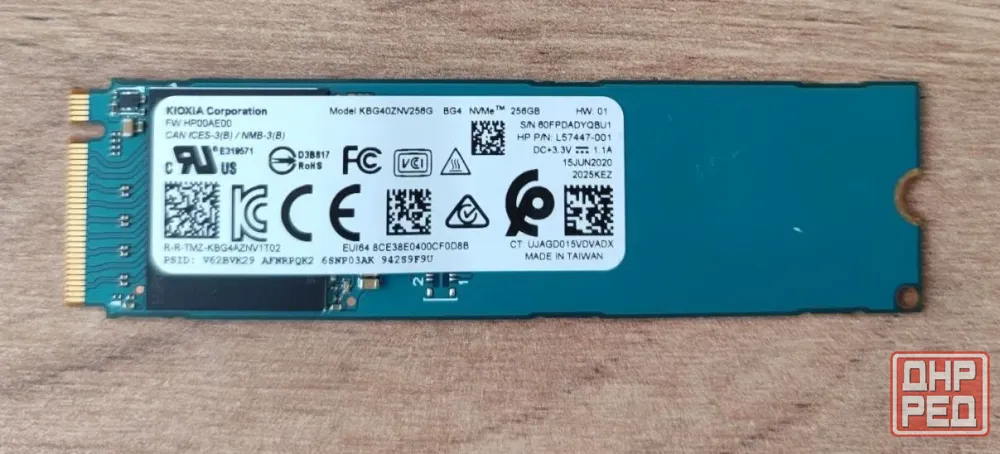 ssd nvme Kioxia 256gb Донецк - изображение 1