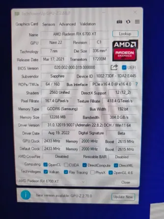Видеокарта RX 6700xt 12гб Донецк