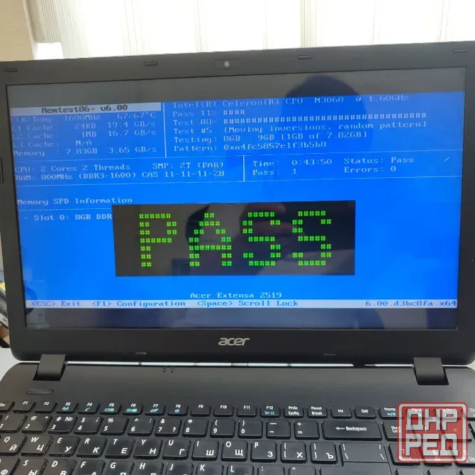 Ноутбук Acer EX519 (Celeron N3060/8Gb ddr3/120gb) Донецк - изображение 3