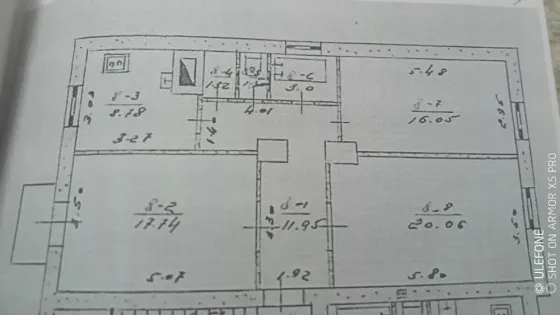 Продам 3ком Макеевка, 22 линия под ремонт Макеевка
