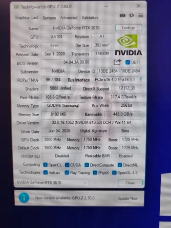 Видеокарта RTX 3070 Донецк