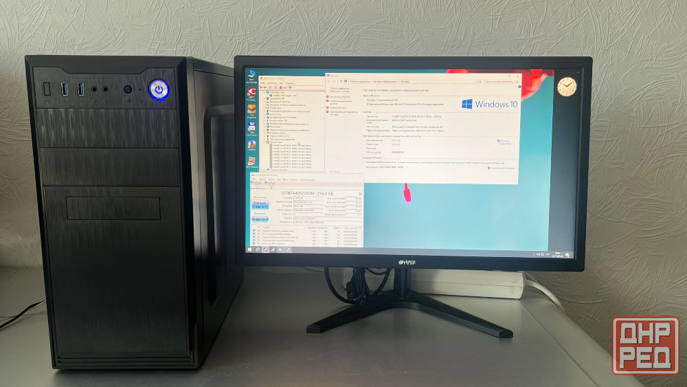 i3-10105\8gbddr4\ssd256\hhd1tb\Монитор 22 hiper Донецк - изображение 1