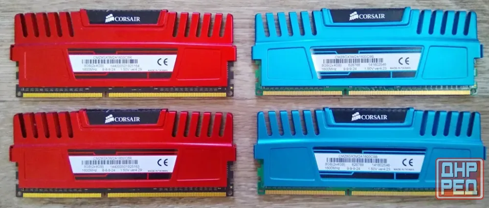 DDR3 4Gb + 4Gb 1600MHz Corsair - Обмен на 40шт любой нерабочей-ненужной оперативной памяти озу Донецк - изображение 1