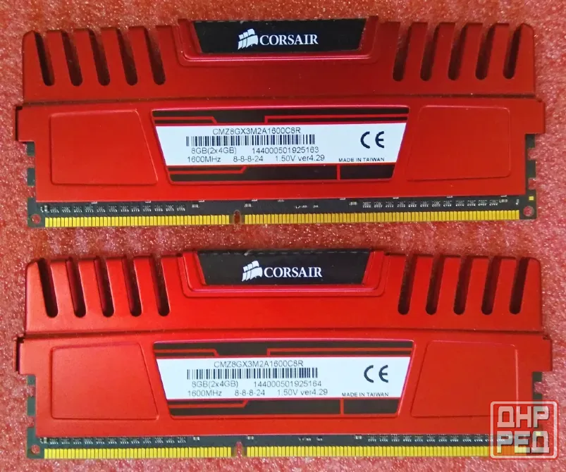 DDR3 4Gb + 4Gb 1600MHz Corsair - Обмен на 40шт любой нерабочей-ненужной оперативной памяти озу Донецк - изображение 2