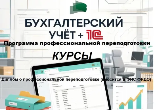 Курс профессиональной переподготовки «Бухгалтерский учёт + 1С» Макеевка