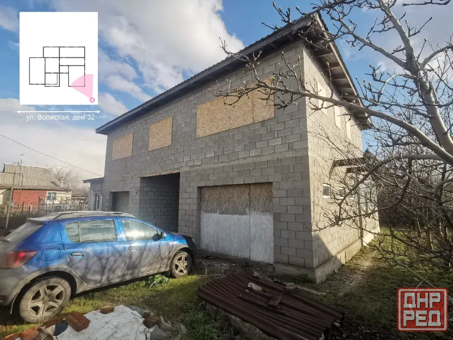 Продаётся недостроенный дом 250 кв.м на приватизированном участке в 7 соток Макеевка - изображение 2