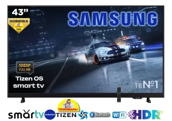 43" тв Samsung UE43F6000FUXRU. FullHD|Smart|Wi-Fi|Блютуз|HDR|Новинка! Донецк