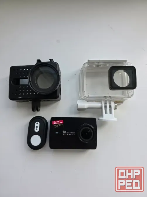 Продам Экшн-камеру Yi 4K + защитный кейс + аквабокс + пульт + скоростная карта памяти 64GB V30 A2 U3 Донецк - изображение 2