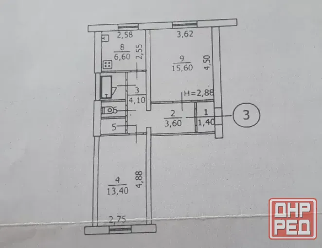 Продам 2-х комнатную квартиру на МИСи Макеевка - изображение 1