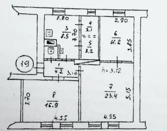 Продам 3-к квартиру в Центре Макеевки, 15 линия Макеевка