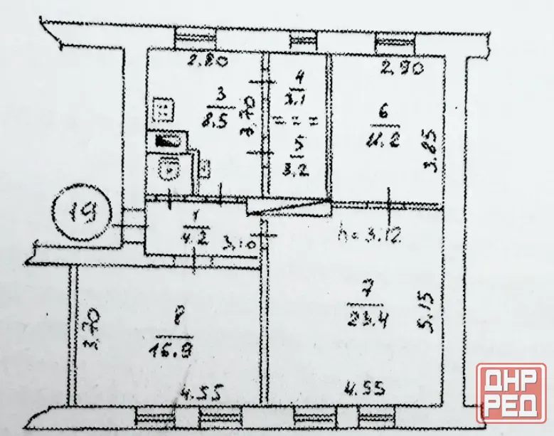 Продам 3-к квартиру в Центре Макеевки, 15 линия Макеевка - изображение 1