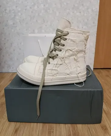 Кроссовки Rick Owens ramones distressed high Донецк