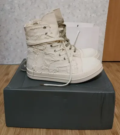 Кроссовки Rick Owens ramones distressed high Донецк