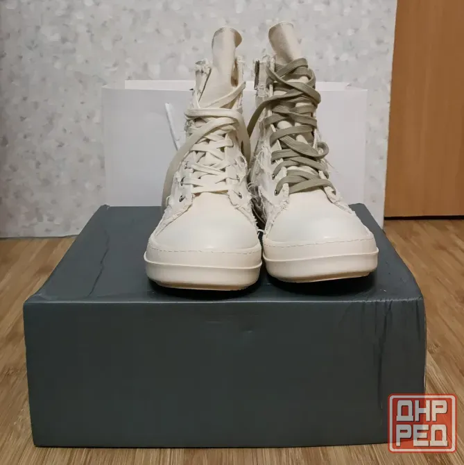 Кроссовки Rick Owens ramones distressed high Донецк - изображение 2