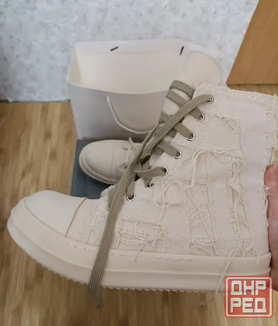 Кроссовки Rick Owens ramones distressed high Донецк - изображение 4