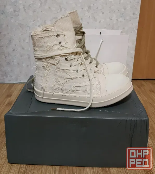 Кроссовки Rick Owens ramones distressed high Донецк - изображение 3