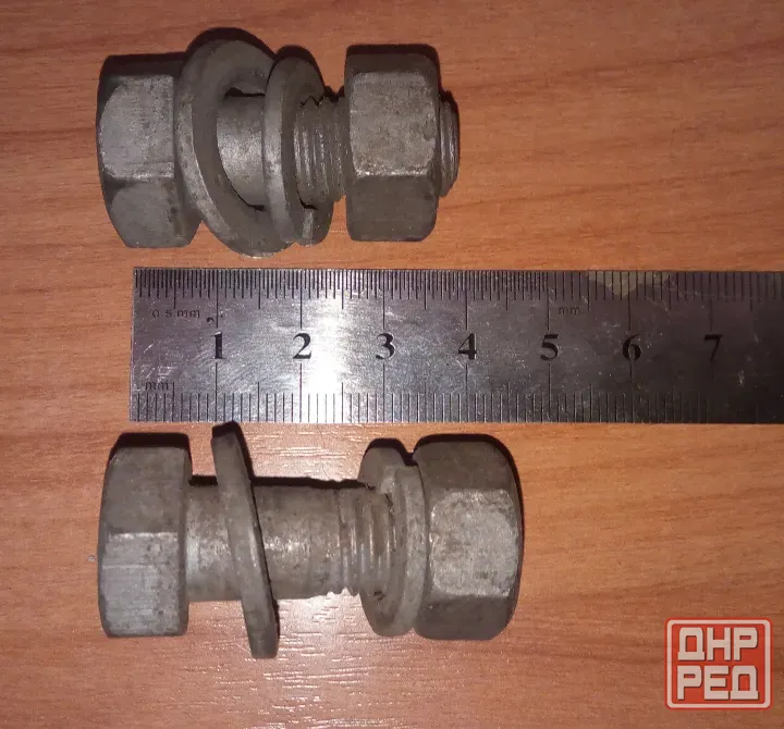 Прочность 5.8 Болт М12 с гайкой шайбой и гровером читать описание! Донецк - изображение 2