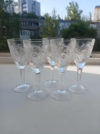 Хрустальные рюмочные фужеры ссср Донецк