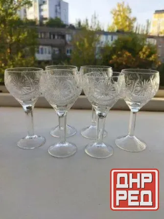 Набор хрустальных рюмочек ссср Донецк - изображение 1