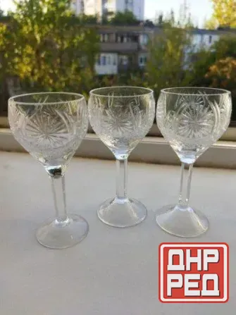Набор хрустальных рюмочек ссср Донецк - изображение 3