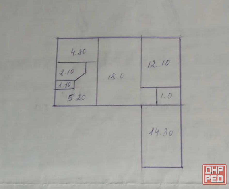 Продажа 3-комнатной квартиры 1/4, в г. Макеевка, Советский р-н, Больничный Макеевка - изображение 6