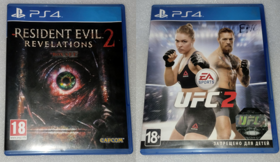 два диска на PS4(Sony Playstation 4) Донецк
