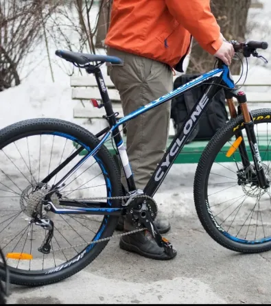 Велосипед CYCLONE alx 29. Алюминий Снежное