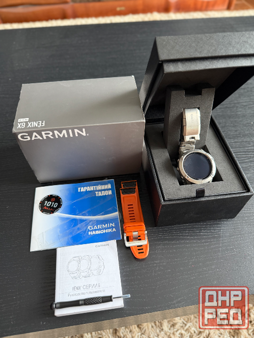 Часы Garmin fenix 6x pro solar titanium 51mm Донецк - изображение 1