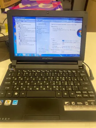 нетбук eMachines 350-21g25ikk 10.1; Atom N450 1.66ГГц, 1ГБ DDR2, 250ГБ Win7 Донецк