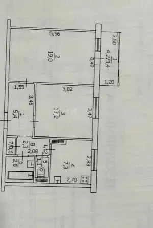 Продам 2к Ленинского Комсомола Луганск
